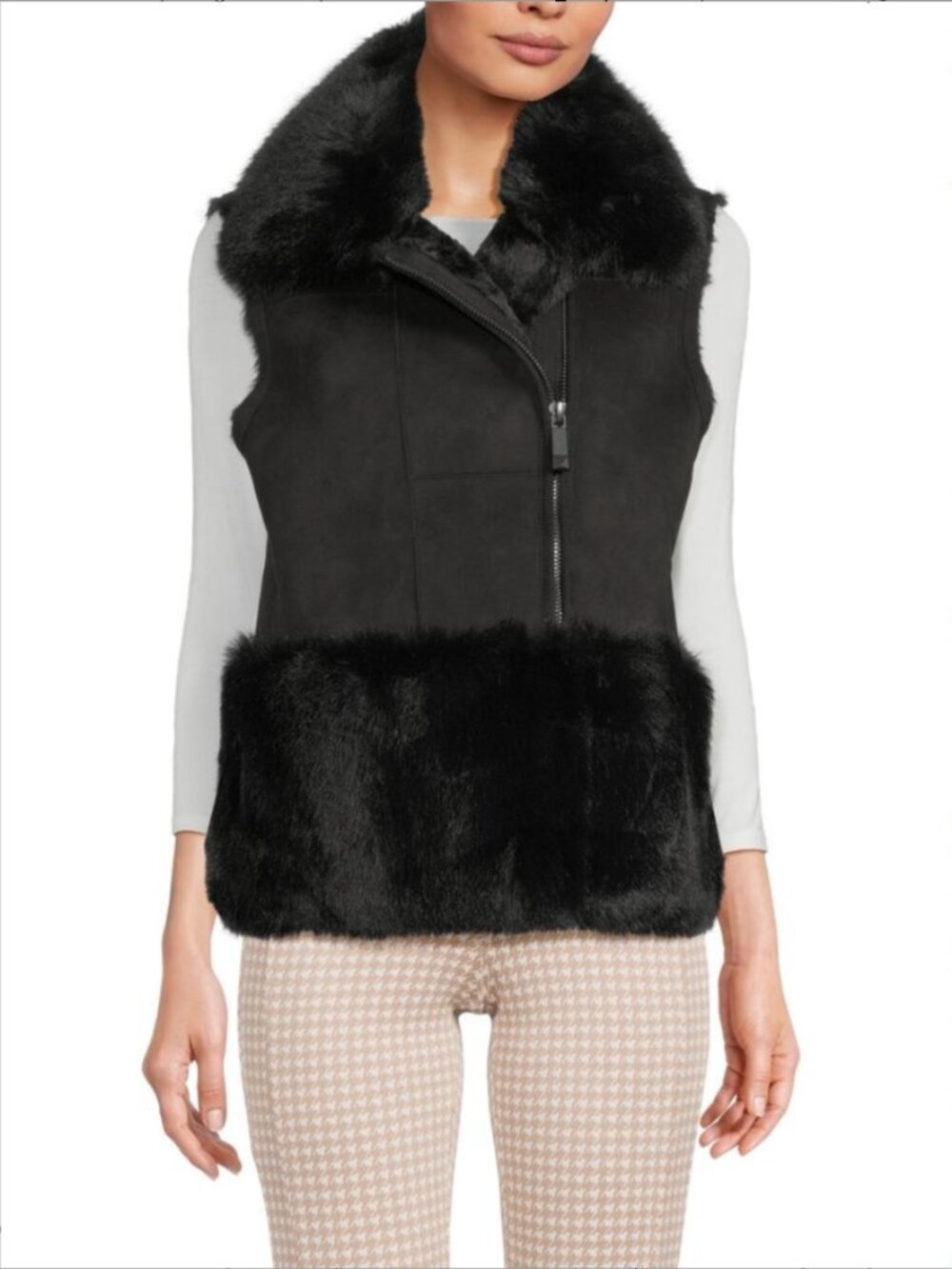 Belle Fare Faux Fur Vest Size M